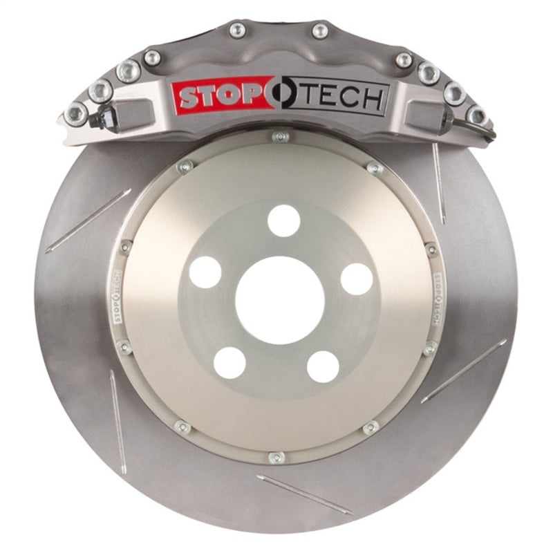 StopTech BBK 08-11 Audi S5 / 10 S4 Front 355×32 Trophy ST-60 Calipers Slotted Rotors Pads SS Lines