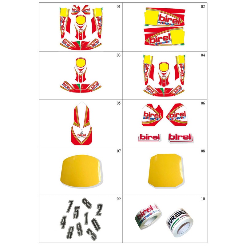 4. 10.7680.04 Birel Cadet Sticker Kit