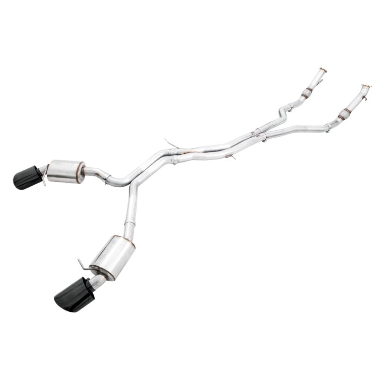 AWE Tuning Audi B9.5 RS5 Sportback Non-Resonated Touring Edition Exhaust – RS-Style Diamond Blk Tips