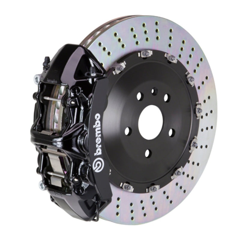 Brembo 03-09 Range Rover Front GT BBK 6 Piston Cast 405×34 2pc Rotor Drilled-Black