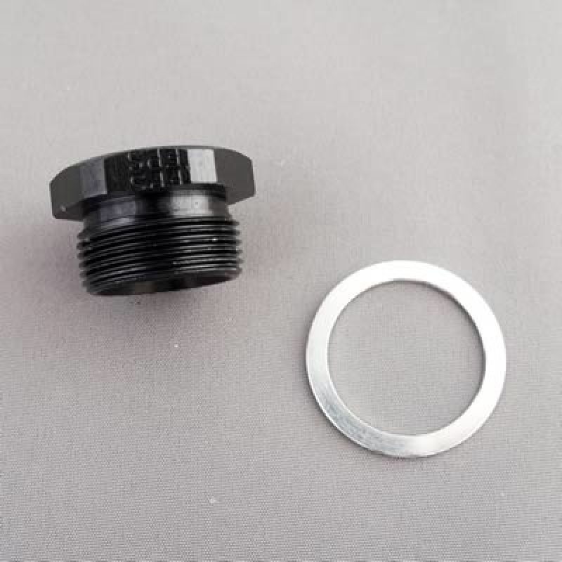 Fragola 9/16-24 Demon Inlet Plug – Blank – Black