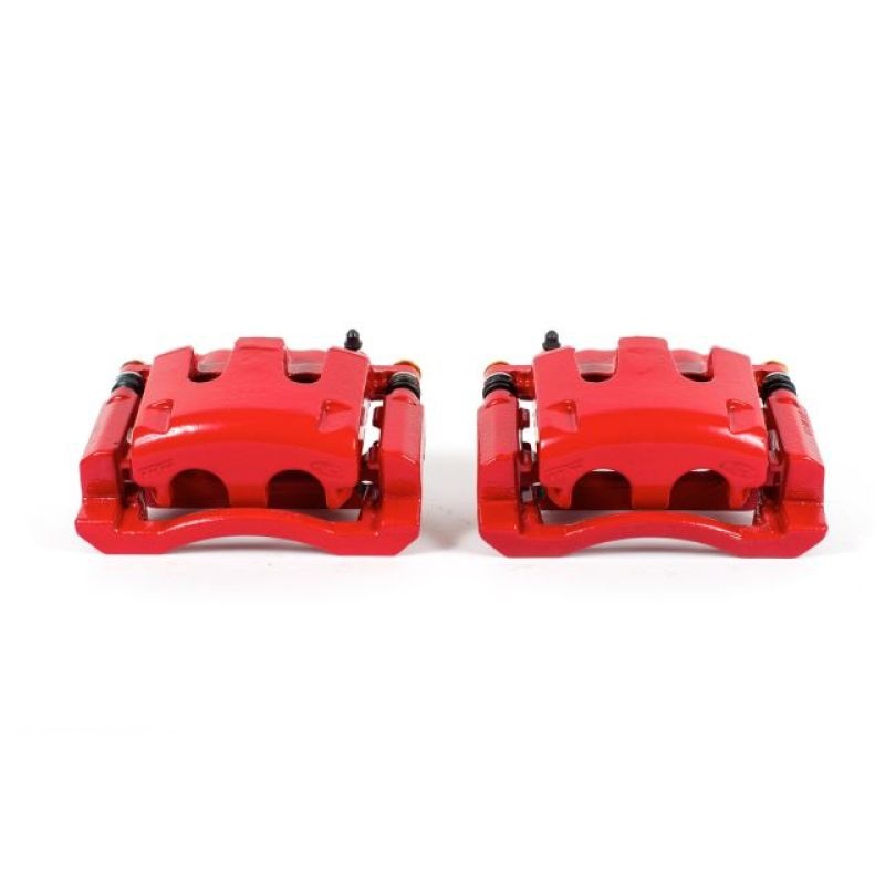 Power Stop 05-12 Ford F-350 Super Duty Rear Red Calipers w/Brackets – Pair