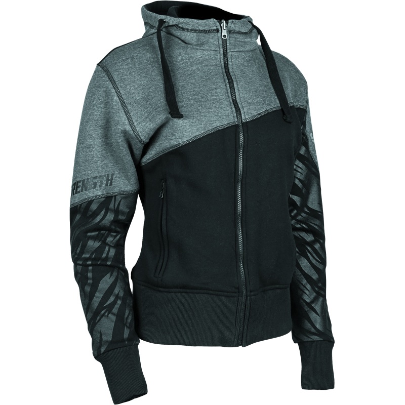 Speed and Strength Cat Outa Hell Hoody Grey/Black Womens – Small