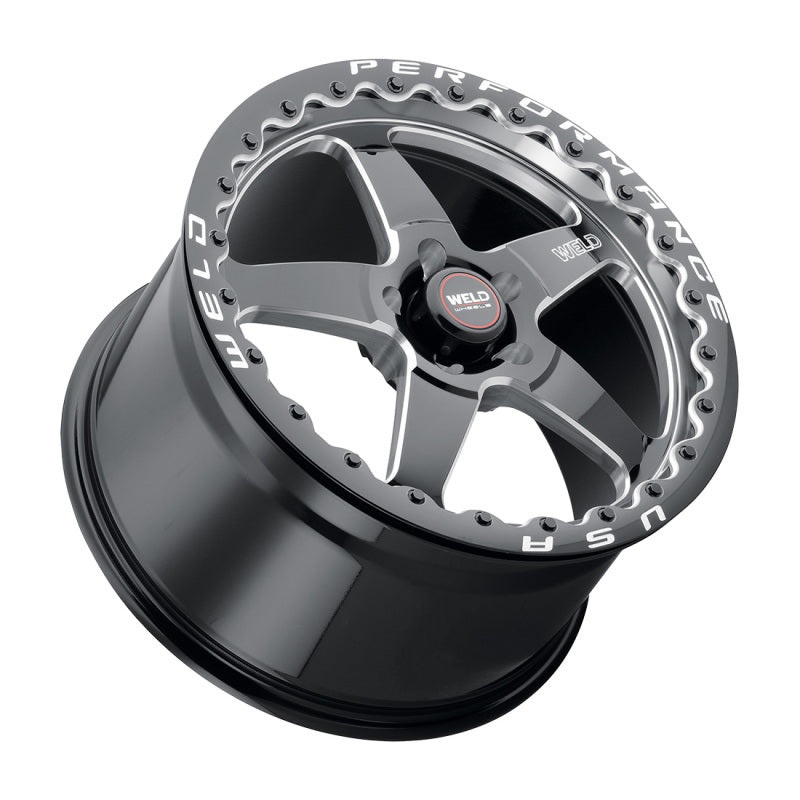 Weld S156 15×10 Ventura 6 Drag 6×139.7 ET38 BS7.00 Gloss BLK MIL DIA 106.1