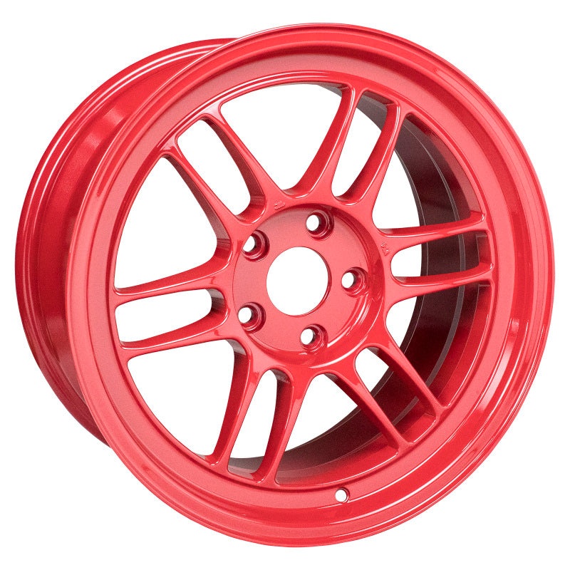 17×9.0 Enkei RPF1, 5×114.3 35mm Offset 73mm Bore Competition Red Wheel