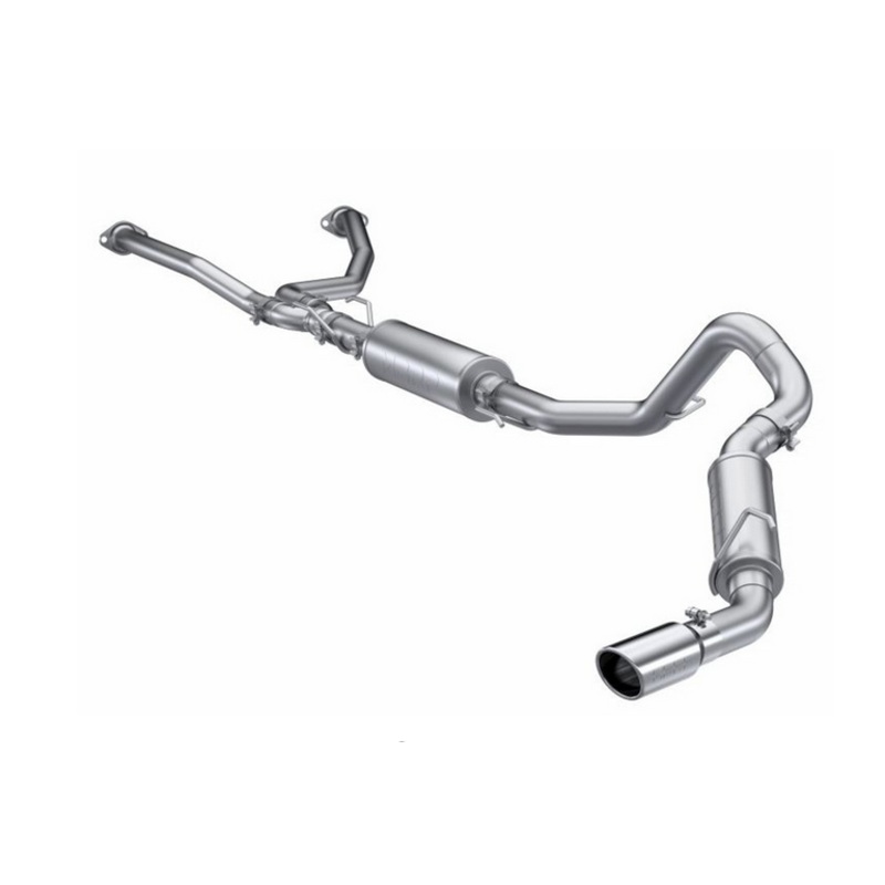 MBRP Armor Pro 3″ Cat-Back Exhaust Kit, 2022-2024 Toyota Tundra 3.5L, Single Side Exit, T304 Stainless Steel (2.5″ lead pipes)
