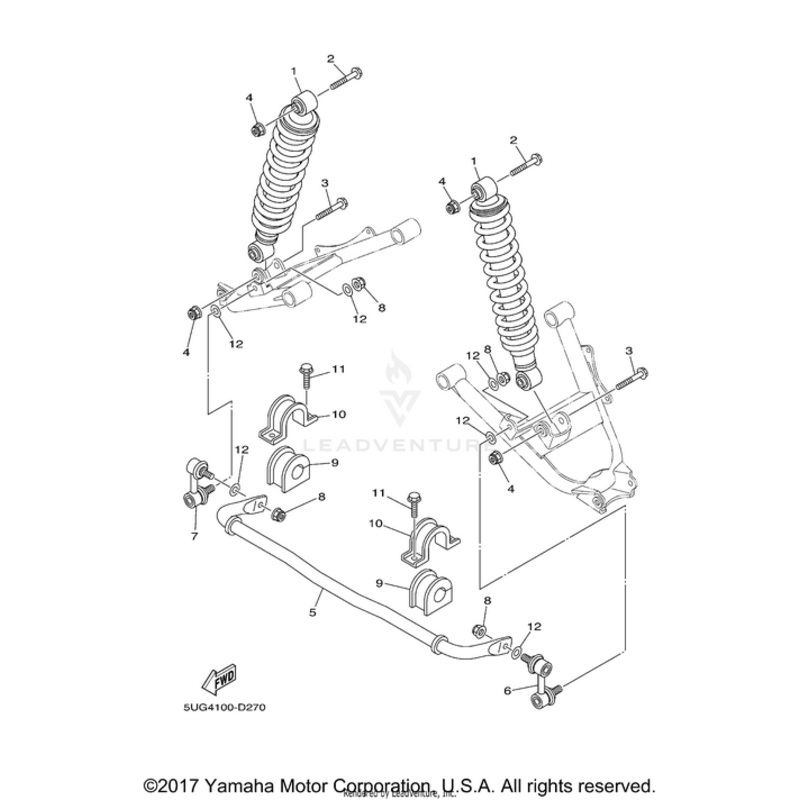 Rear Shock Absorber Assembly by Yamaha