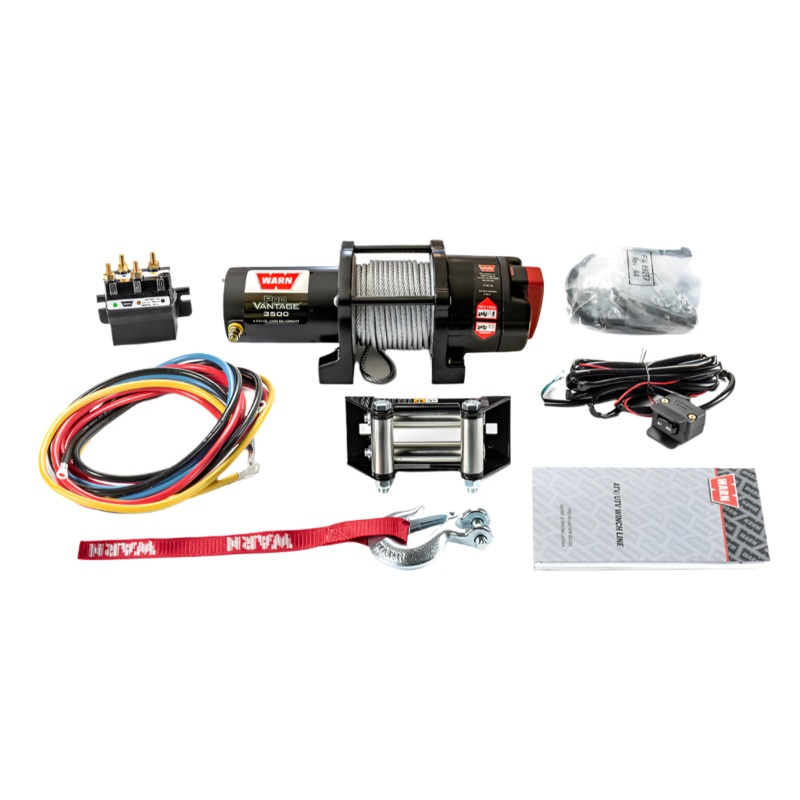 3500 lb. Provantage Steel Cable Winch By Warn