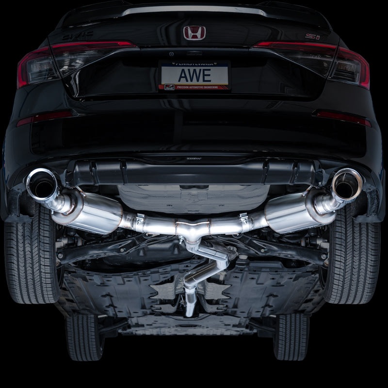 AWE Tuning Touring Edition Catback Exhaust – Chrome Tips 2022+ Honda Civic / 2023+ Acura Integra A-Spec