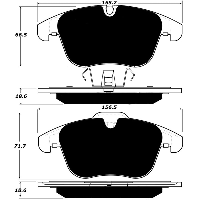 Porterfield Brake Pads for 2007 JAGUAR XK 8