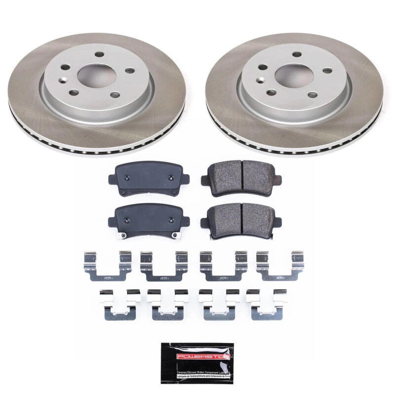 PowerStop Power Stop 10-11 Saab 9-5 Rear Semi-Coated Rotor Kit