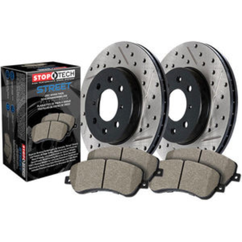 StopTech 04-06 Mini Cooper/Cooper S Slotted Sport Brake Kit