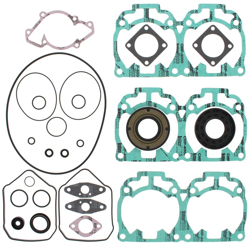 Vertex 711255 Pistons 00-01 Formula Deluxe 700/01-02 Grand Touring 700 Complete Gasket Kit w/ Seals