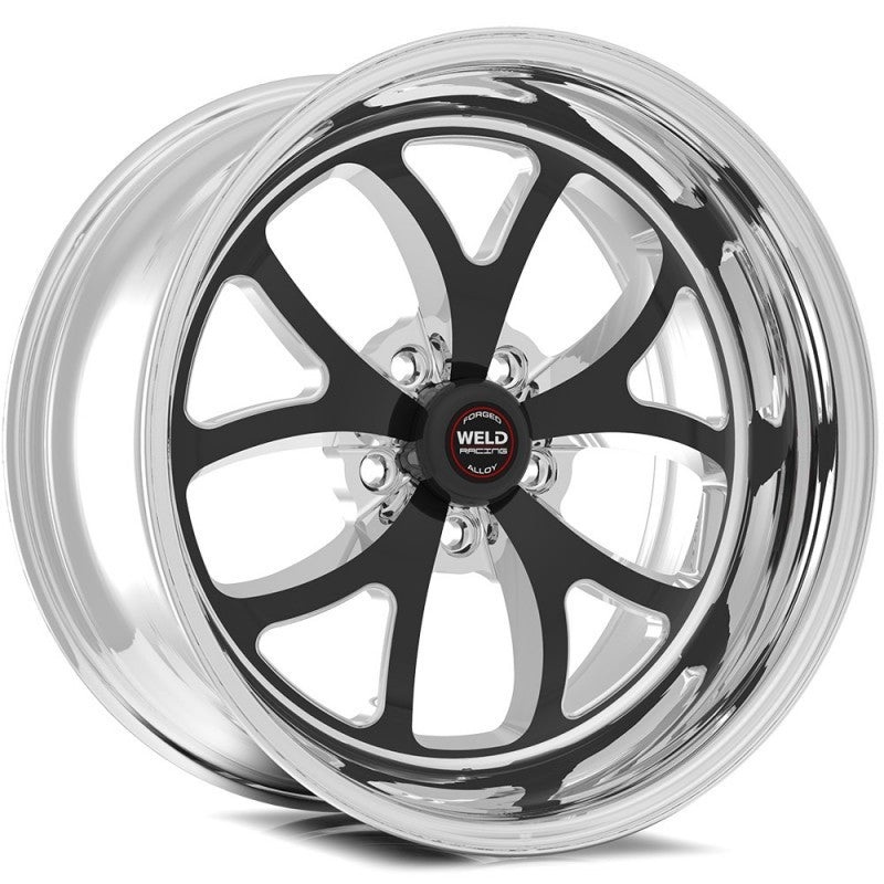 Weld S76 17×10 / 5×5 BP / 7.2in. BS Black Wheel (High Pad) – Single Beadlock