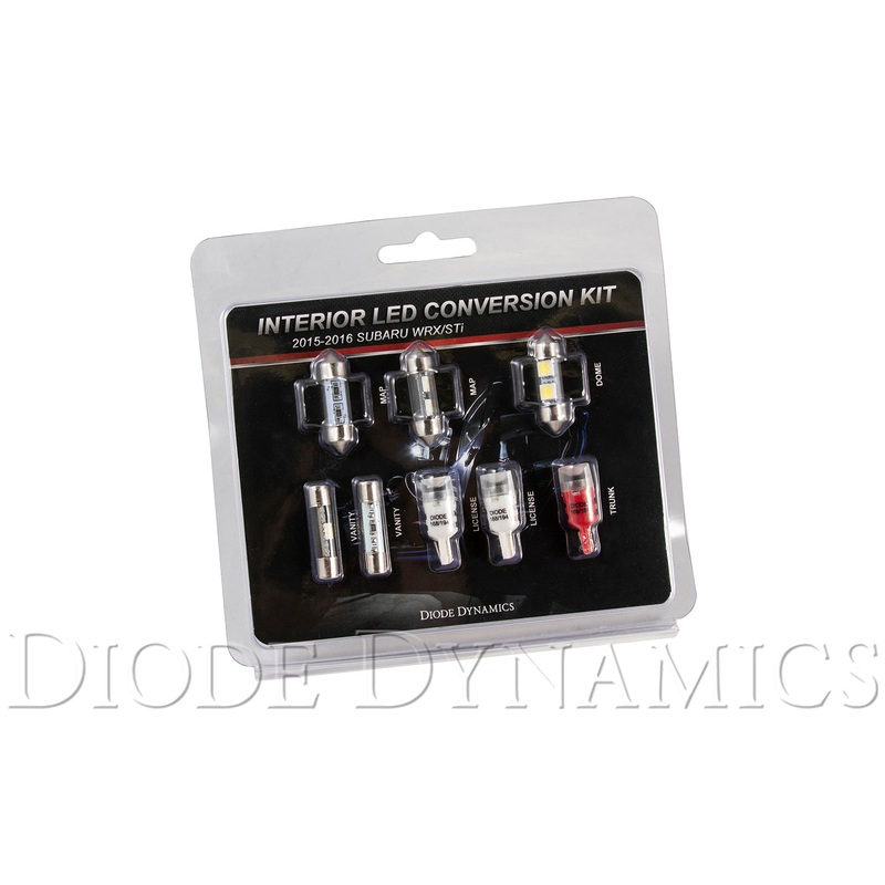 2015-2019 Subaru WRX Interior Light Kit Stage 1 Red Diode Dynamics