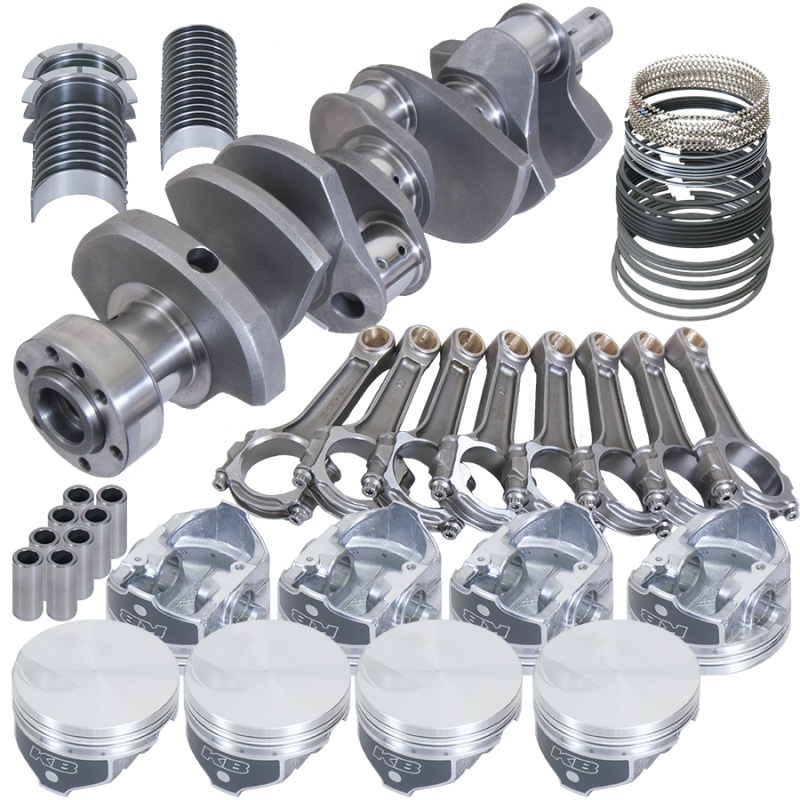 Eagle Chevy 454 1Pc 4.250in Crank 6.385in I-Beam Rod -3cc Flat Top 4.250in Pistons Rotating Assembly
