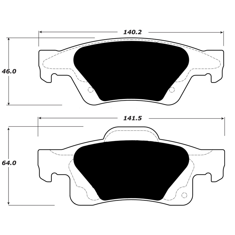 Porterfield Brake Pads for 2010 JEEP GRAND CHEROKEE w/350mm Front Disc