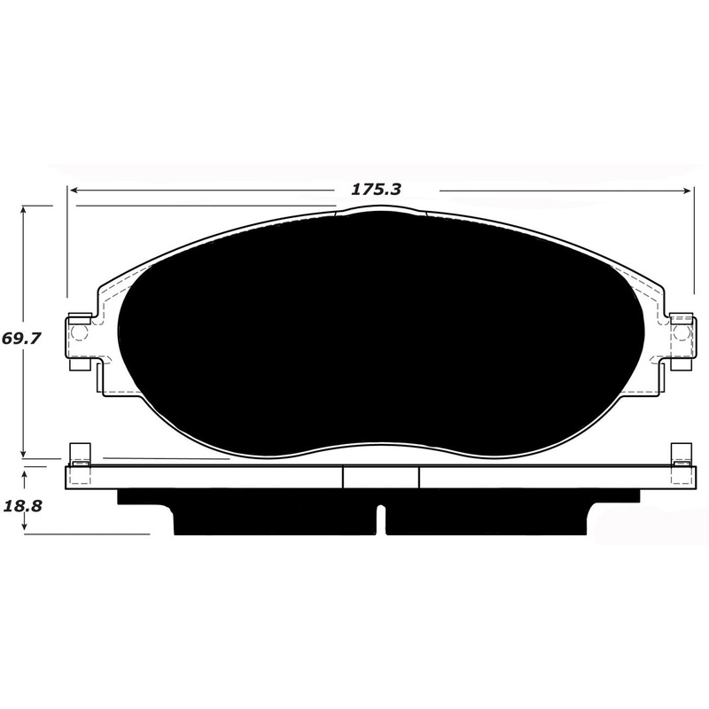 Porterfield Brake Pads for 2014 VOLKSWAGEN CC/Passat CC – 3.6L VR-6