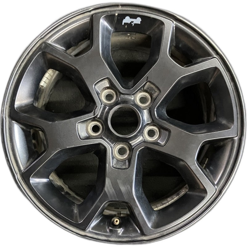 17″ WRANGLER 19 17×7.5 5 spoke aluminum Y spoke opt WJP low gloss black Original OEM Wheel Rim