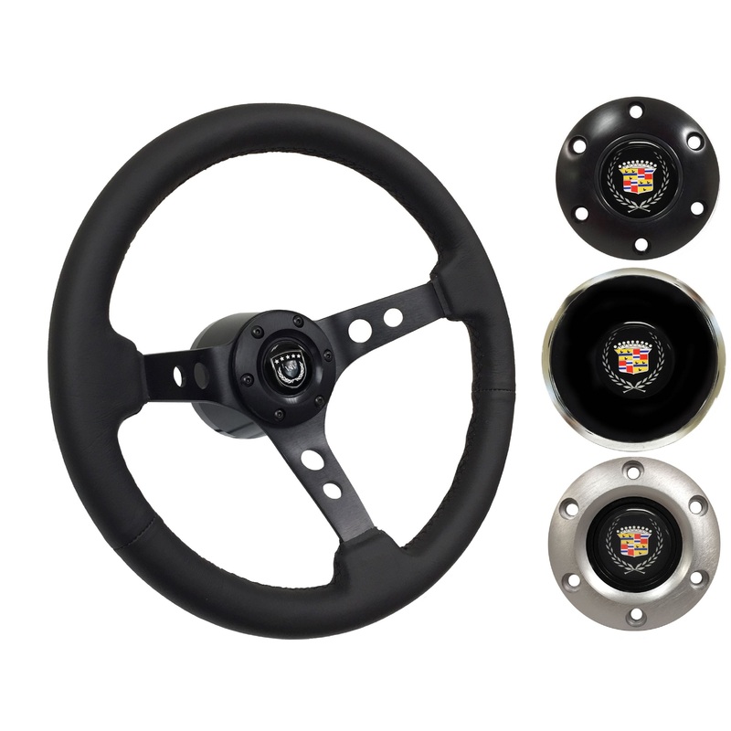 1969-89 Cadillac Steering Wheel Kit | Black Leather | ST3094BLK