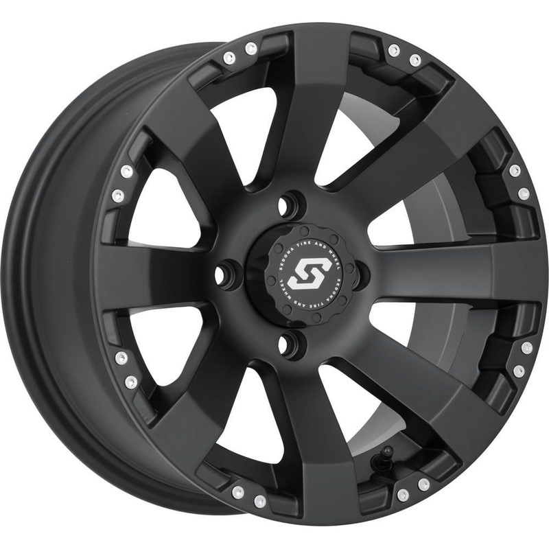 Spyder Wheel 12X7 4/137 5+2 (+10Mm) Black by Sedona