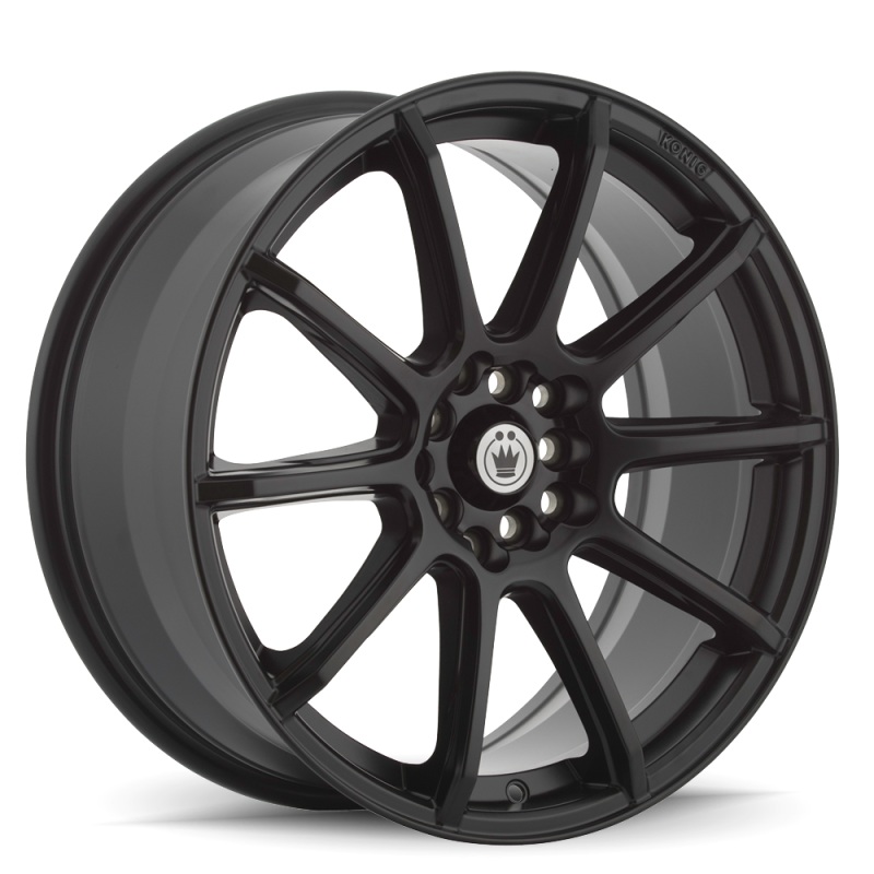 Konig Control 16×7 4×100 / 4×108 ET40 Matte Black