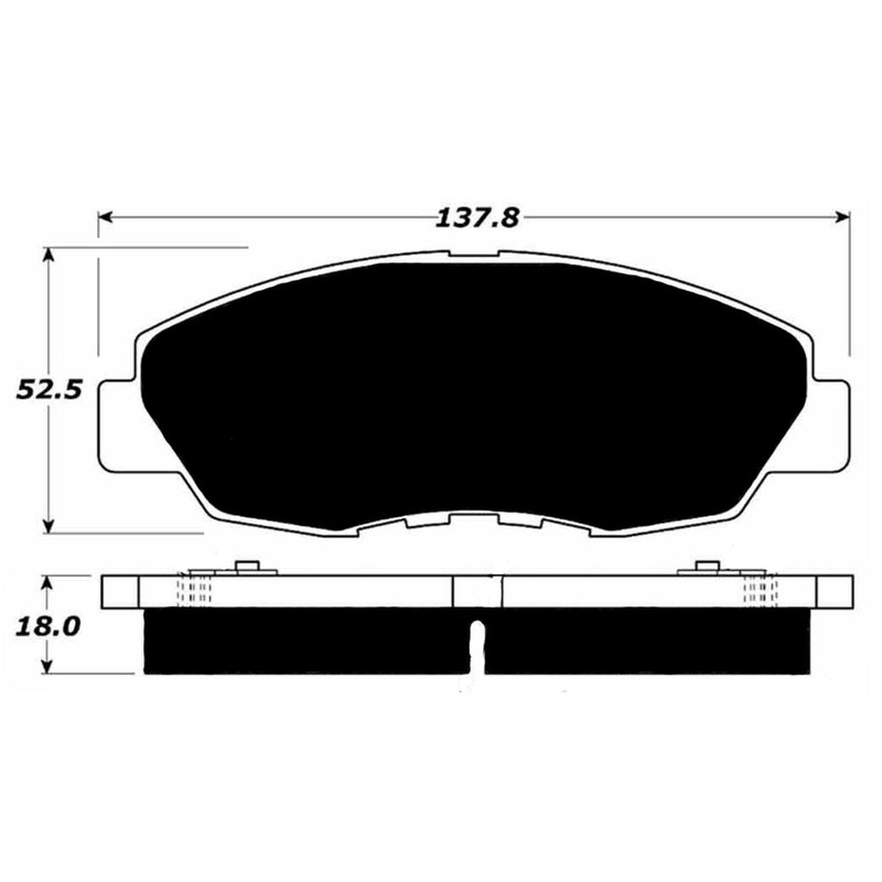 Porterfield Brake Pads for 1995 HONDA ACCORD Coupe DX