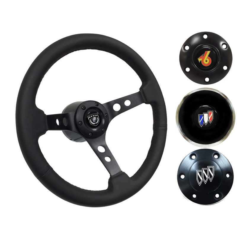 1969-89 Buick Telescopic Steering Wheel Kit | Black Leather | ST3094BLK