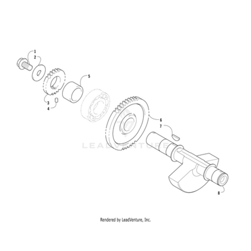 Driven Gear Balance Shaft by Arctic Cat