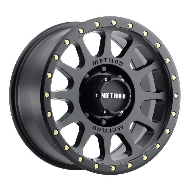 Method MR305 NV 20×9 +18mm Offset 8×6.5 130.81mm CB Matte Black Wheel