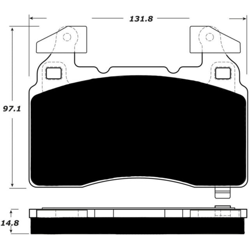 Porterfield Brake Pads for 2018 CADILLAC CTS Performance Brakes 345MM AWD