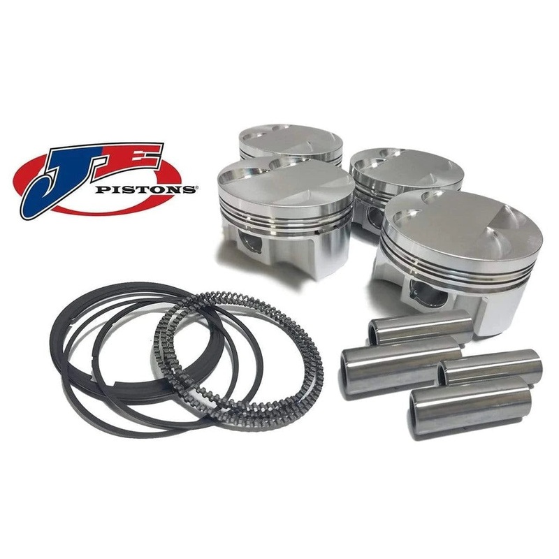 JE Asymmetrical FSR Forged Pistons Honda Del Sol Civic Si 1.6L B16A 83mm +2.0mm 8.2 cc 11.0:1