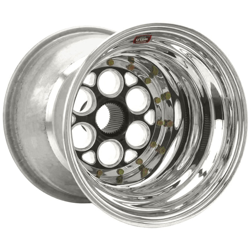 Weld Magnum Sprint 15×17 / 42-Spline / 5in. BS Black Wheel – Outer Beadlock w/Black 6-Dzus Cover
