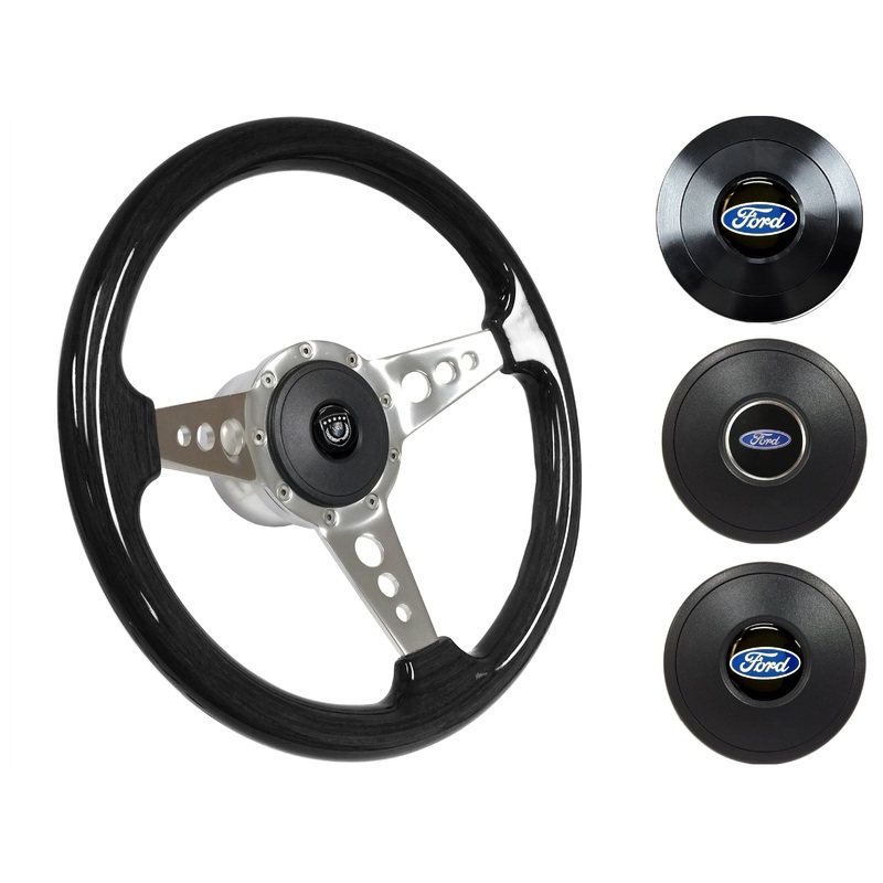 1970-79 Ford Ranchero Steering Wheel Kit | Black Ash Wood | ST3075