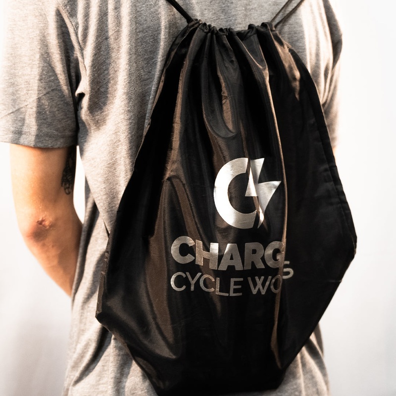 Charged  drawstring bags