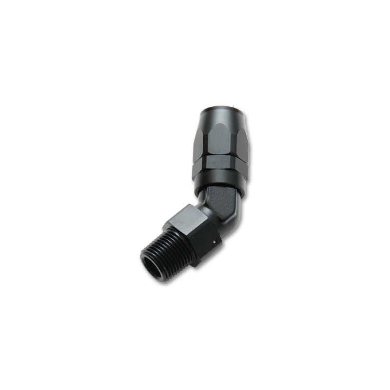 Vibrant -12AN Male NPT 45Degree Hose End Fitting – 3/4 NPT