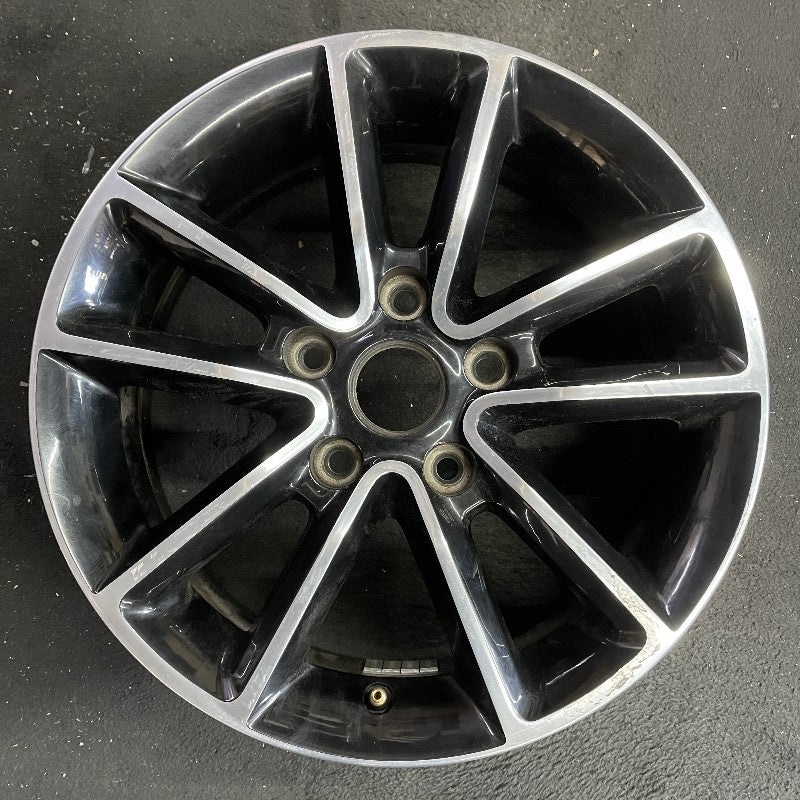 17″ CARAVAN 14 17×6.5 aluminum 10 spoke polished face with pockets black pockets opt WFH Original OEM Wheel Rim