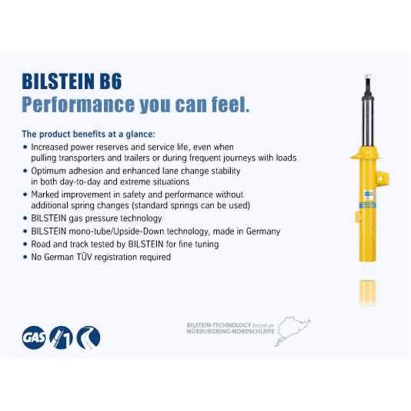 Bilstein B6 Performance 16-19 Mini Cooper Clubman Front Left Strut Assembly