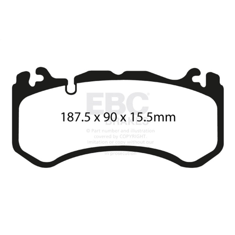 EBC 08-13 Mercedes-Benz C63 AMG (W204) 6.2 Bluestuff Front Brake Pads
