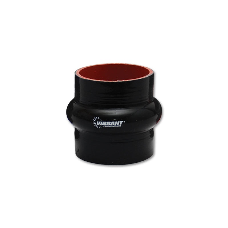 Vibrant Silicone  Hump Hose Coupler 3.75in ID x 3.00in Long – Black