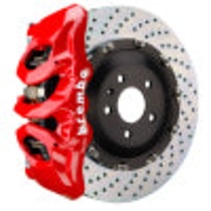 Brembo 24+ BMW M30i/530i xDrive Front GT BBK 6 Piston Cast 380×34 2pc Rotor Drilled – Red