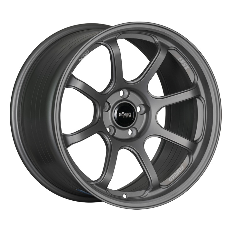 Konig Forged F6SX 18×9.5 5×120 ET44 Satin Grey Wheel (Knurled Bead)