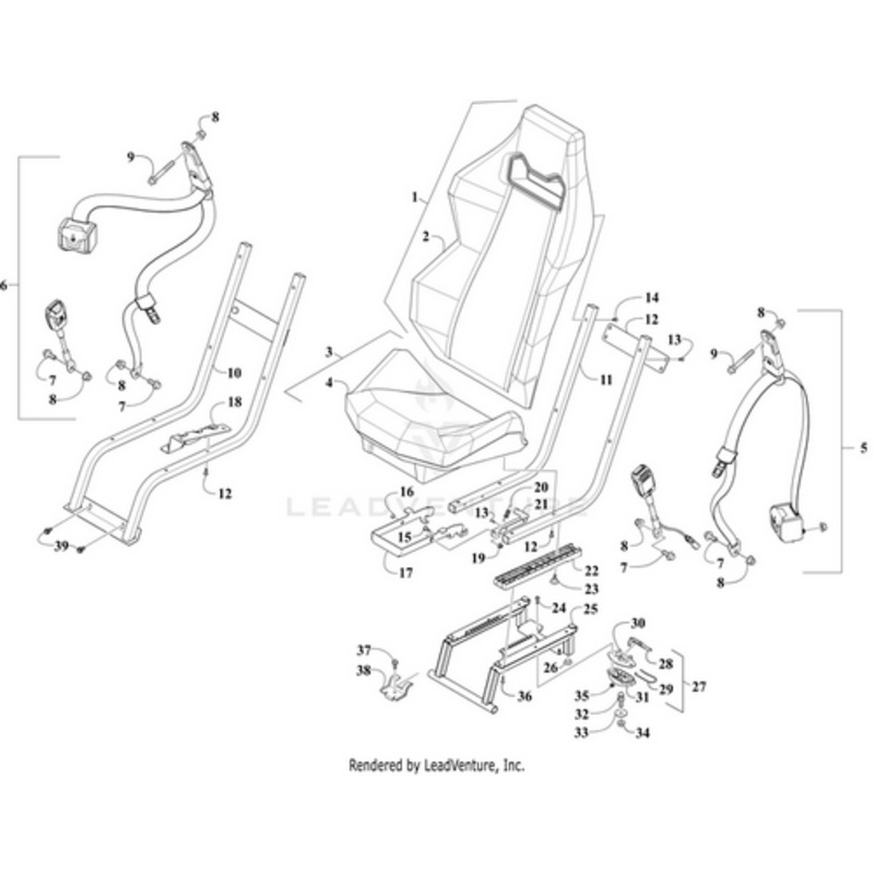 Back Latch-Seat by Arctic Cat