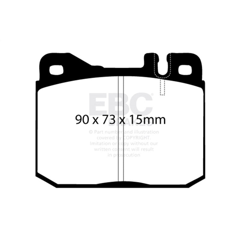EBC 76-79 Mercedes-Benz 230 Redstuff Front Brake Pads