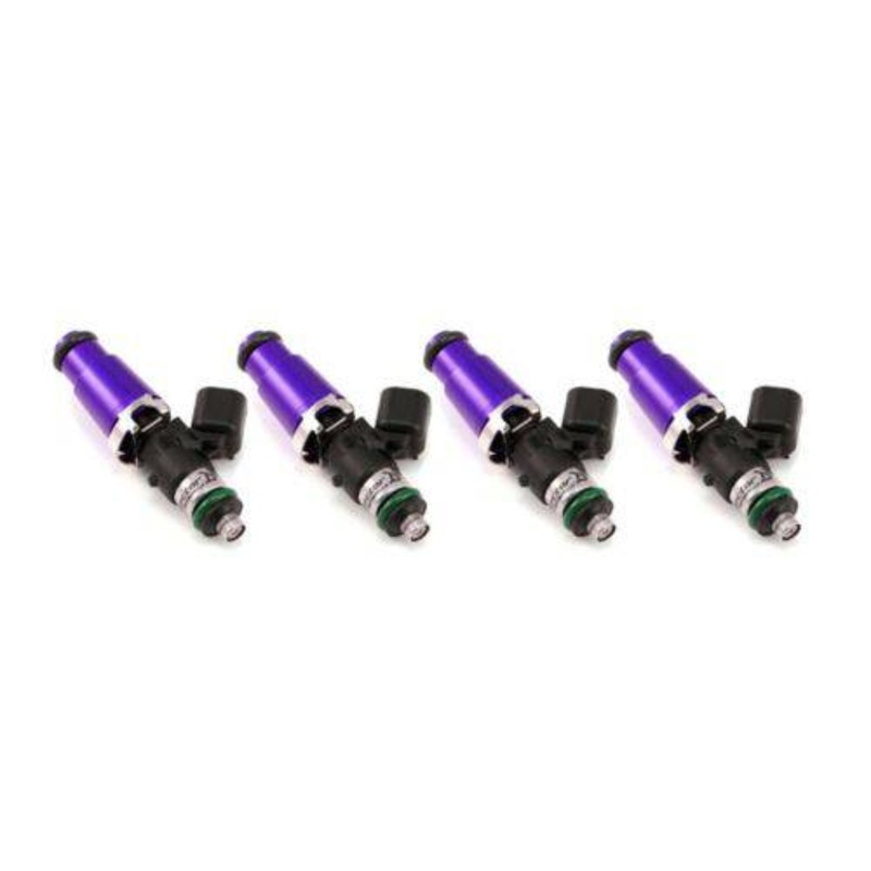 Injector Dynamics ID2000, for G20 / FWD SR20 applications. Must be converted to top-feed. 14mm (purple) adapter. Set of 4.