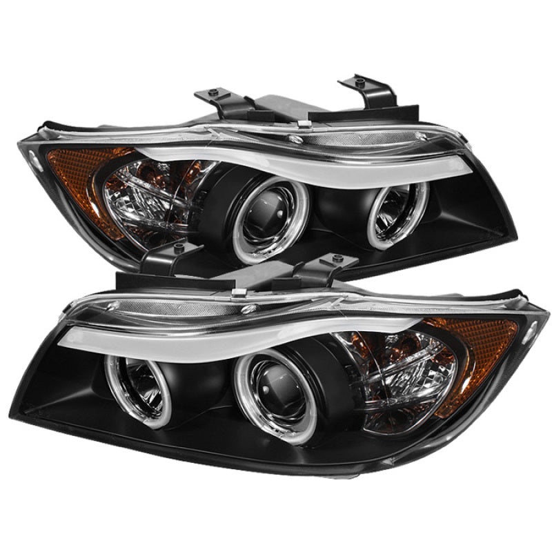 Spyder BMW E90 3-Series 06-08 4DR Projector CCFL Halo – Eyebrow Bulb Blk- PRO-YD-BMWE9005-CCFL-BK