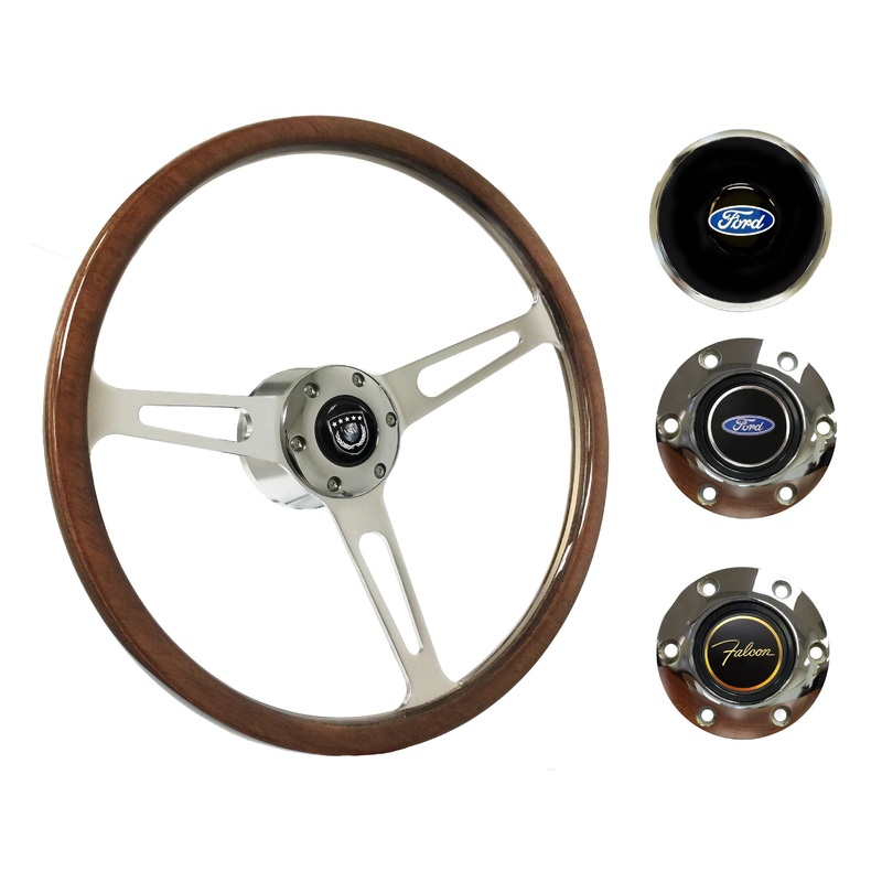 1965-69 Ford Falcon Steering Wheel Kit | Deluxe Walnut Wood | ST3554