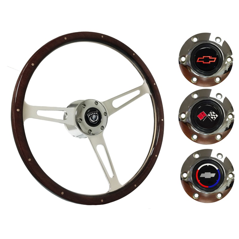 1970-88 Monte Carlo Steering Wheel Kit | Deluxe Espresso Wood | ST3553A
