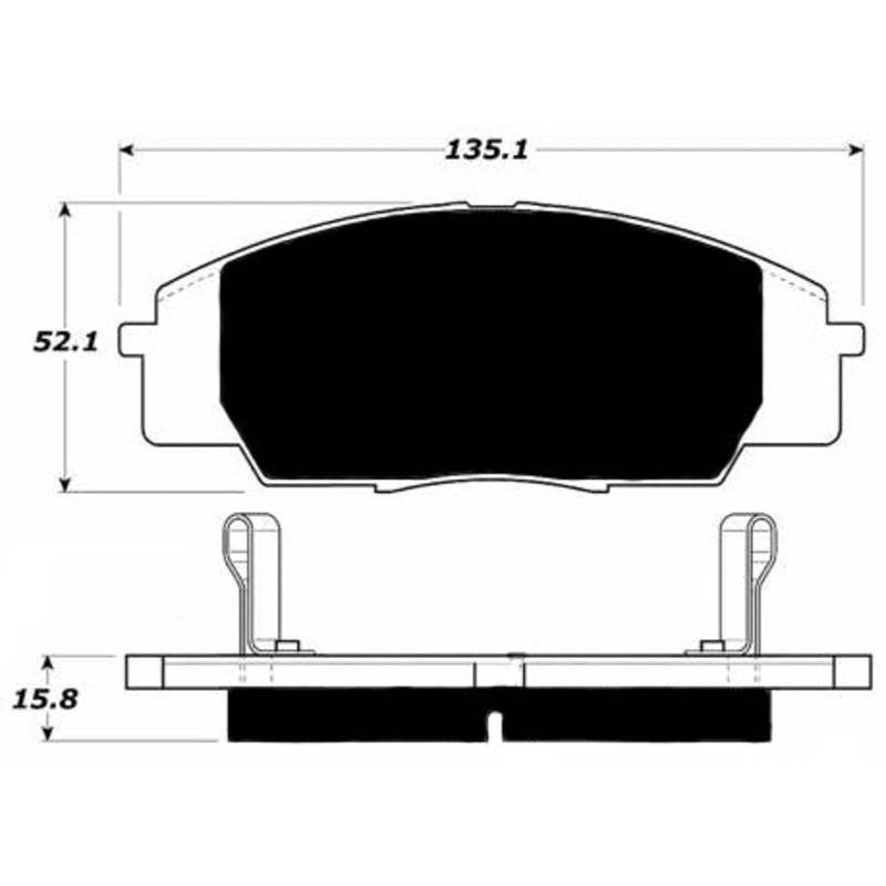Porterfield Brake Pads for 2008 HONDA S 2000
