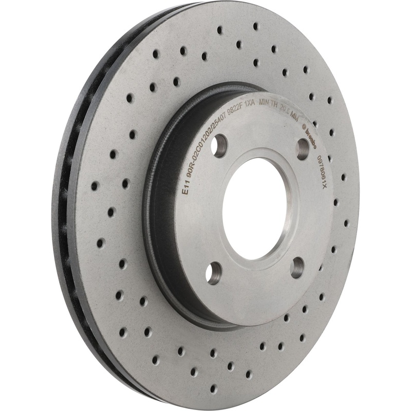 XTRA Drilled Front Disc Brake Rotor – 09.7806.1X
